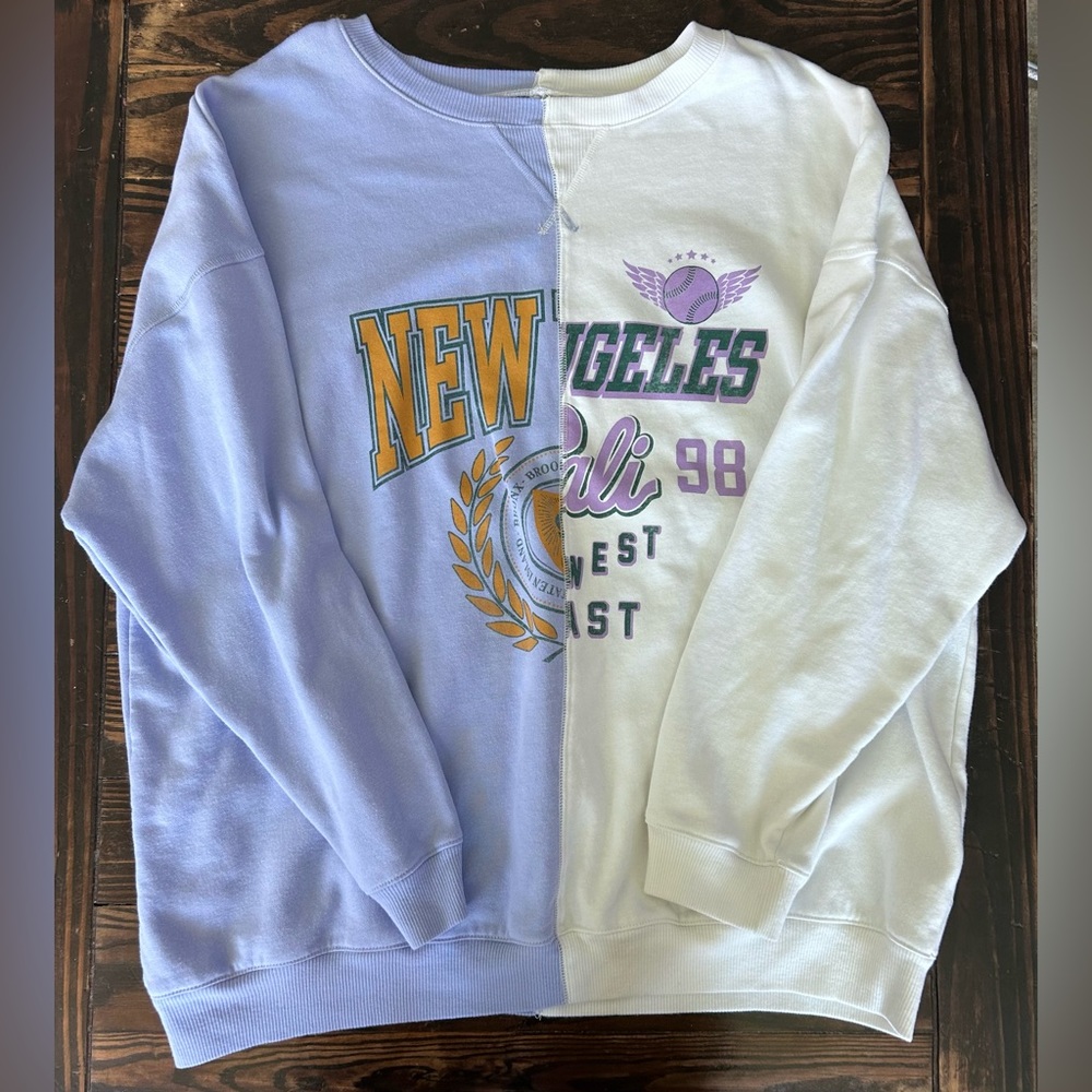 Oversized sweatshirt Los Angeles/New York